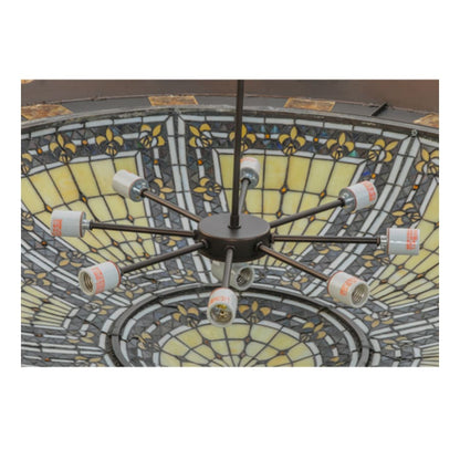 Meyda Tiffany Fleur-de-lis 10 Light 57" Wide Pendant