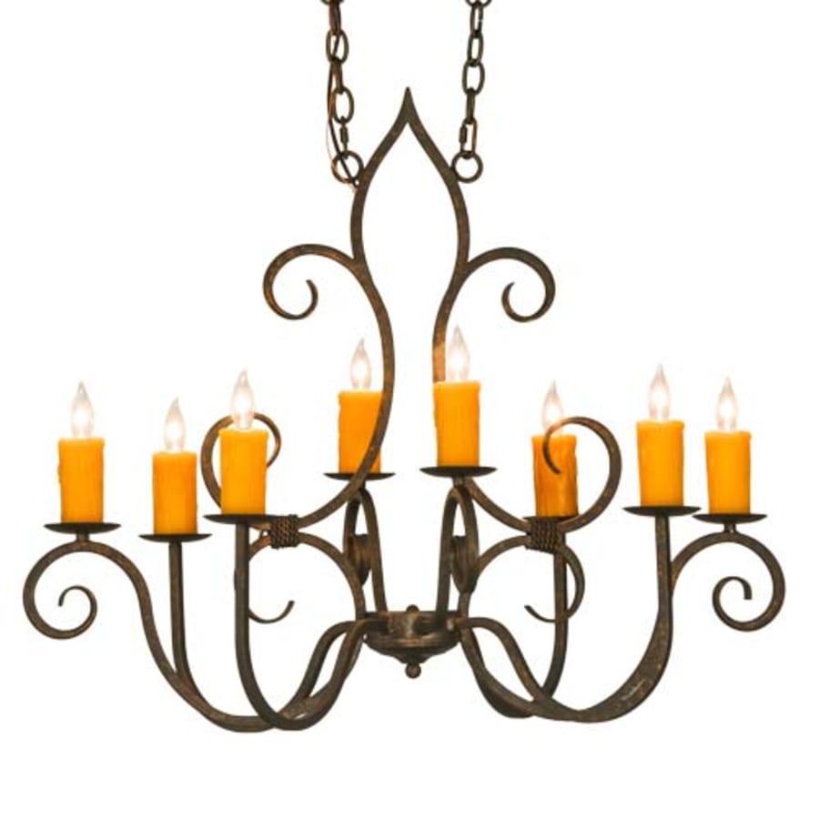 Meyda Tiffany Clifton 8 Light 26" Wide Taper Candle Style Chandelier