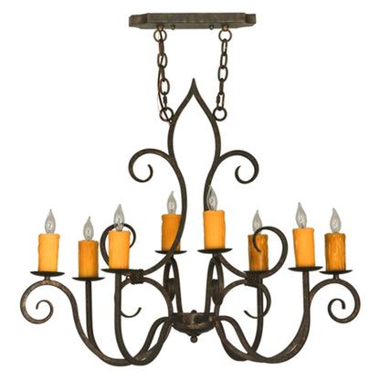 Meyda Tiffany Clifton 8 Light 26" Wide Taper Candle Style Chandelier