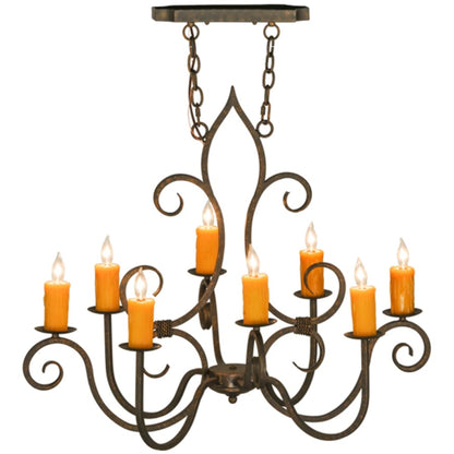 Meyda Tiffany Clifton 8 Light 26" Wide Taper Candle Style Chandelier