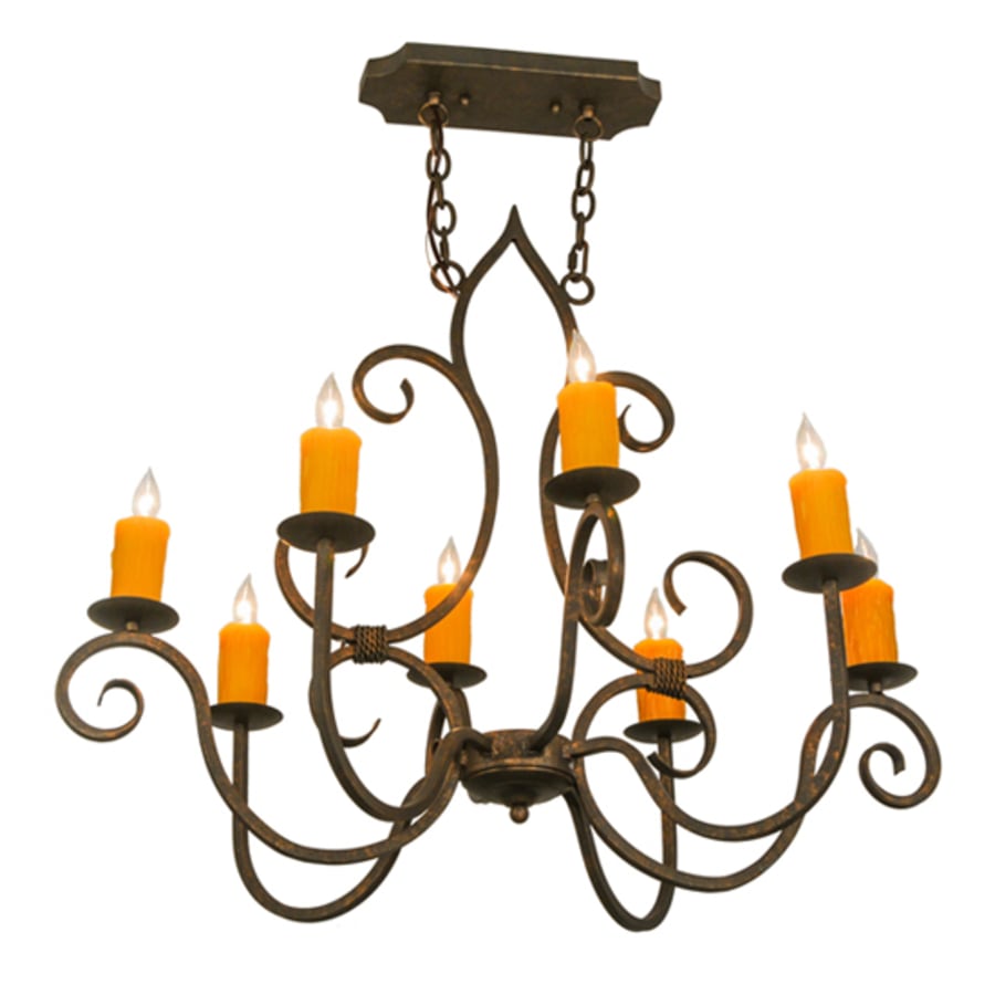 Meyda Tiffany Clifton 8 Light 26" Wide Taper Candle Style Chandelier
