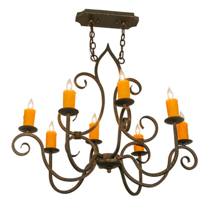 Meyda Tiffany Clifton 8 Light 26" Wide Taper Candle Style Chandelier