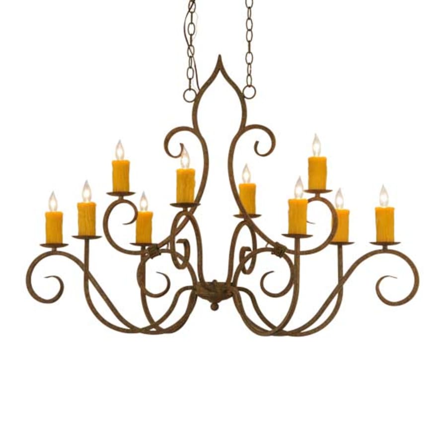 Meyda Tiffany Clifton 10 Light 28" Wide Taper Candle Style Chandelier