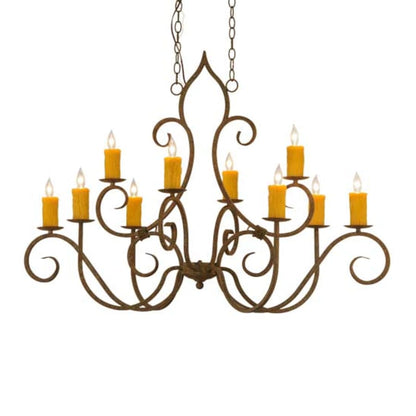 Meyda Tiffany Clifton 10 Light 28" Wide Taper Candle Style Chandelier