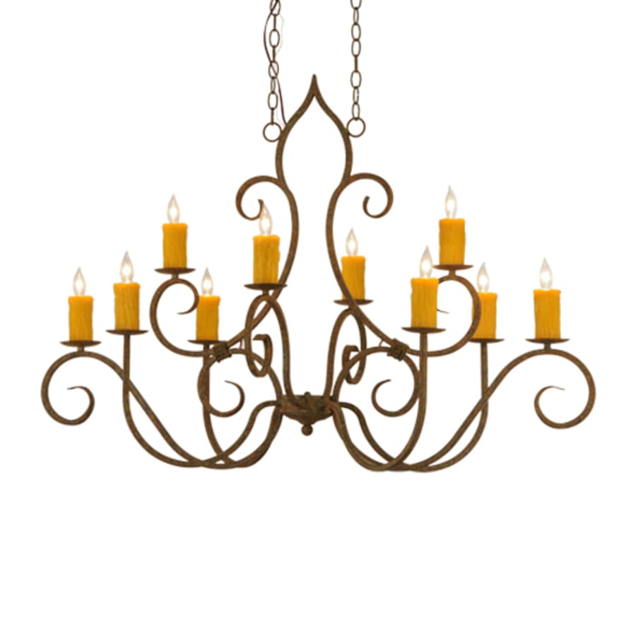 Meyda Tiffany Clifton 10 Light 28" Wide Taper Candle Style Chandelier