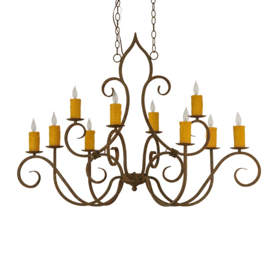 Meyda Tiffany Clifton 10 Light 28" Wide Taper Candle Style Chandelier
