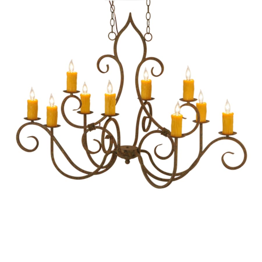 Meyda Tiffany Clifton 10 Light 28" Wide Taper Candle Style Chandelier