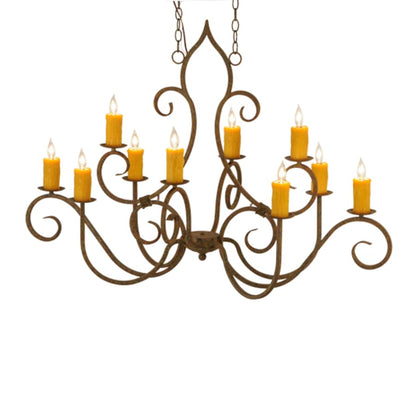 Meyda Tiffany Clifton 10 Light 28" Wide Taper Candle Style Chandelier