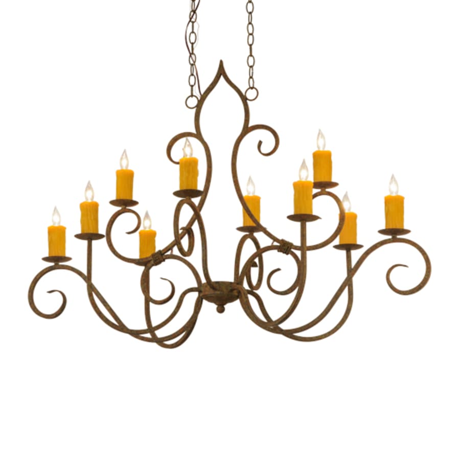 Meyda Tiffany Clifton 10 Light 28" Wide Taper Candle Style Chandelier