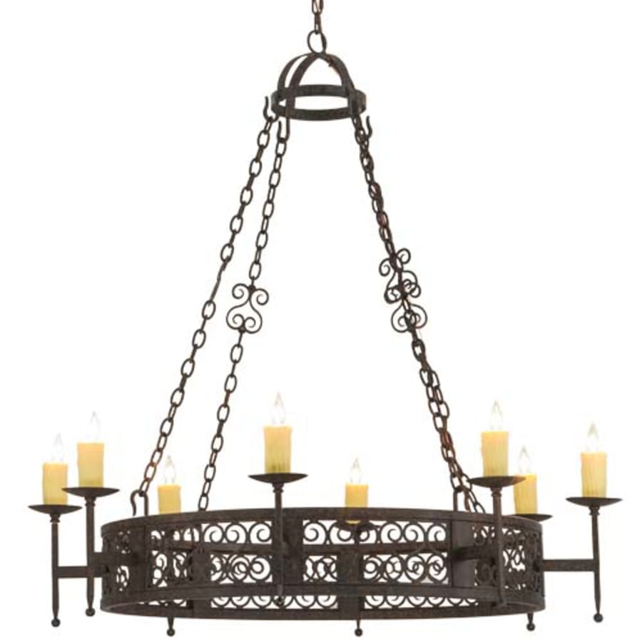 Meyda Tiffany Toscano 8 Light 50" Wide Taper Candle Style Chandelier