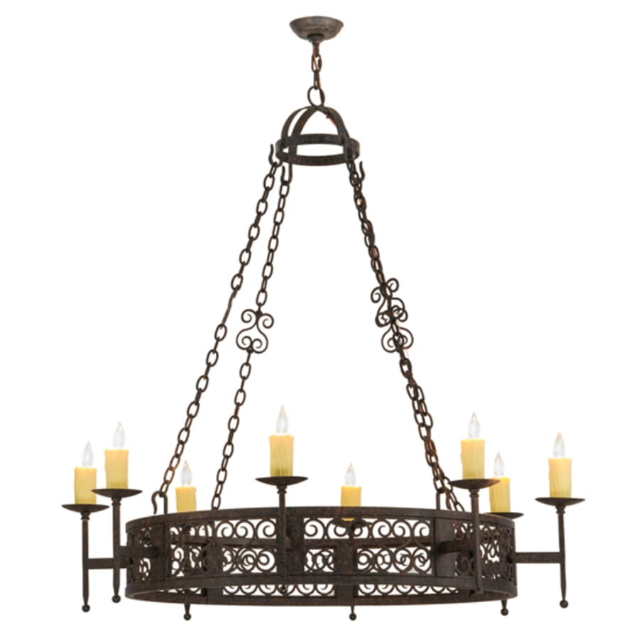 Meyda Tiffany Toscano 8 Light 50" Wide Taper Candle Style Chandelier