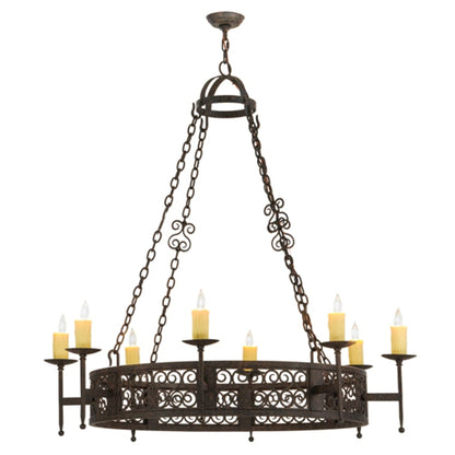 Meyda Tiffany Toscano 8 Light 50" Wide Taper Candle Style Chandelier
