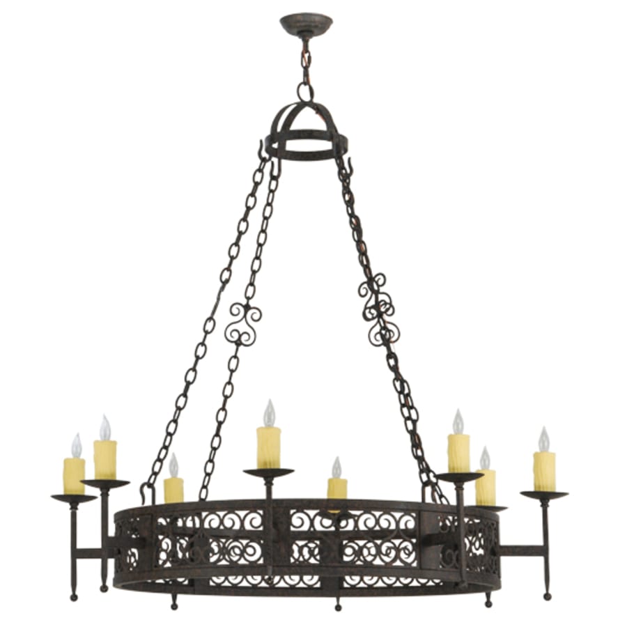 Meyda Tiffany Toscano 8 Light 50" Wide Taper Candle Style Chandelier