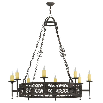 Meyda Tiffany Toscano 8 Light 50" Wide Taper Candle Style Chandelier