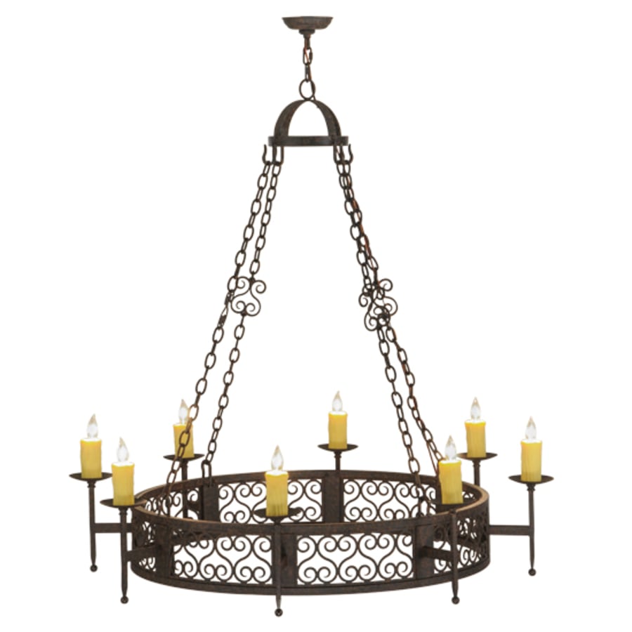 Meyda Tiffany Toscano 8 Light 50" Wide Taper Candle Style Chandelier