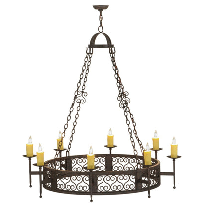 Meyda Tiffany Toscano 8 Light 50" Wide Taper Candle Style Chandelier