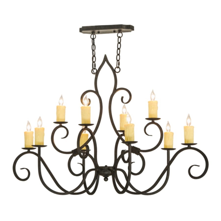 Meyda Tiffany Clifton 10 Light 28" Wide Taper Candle Style Chandelier