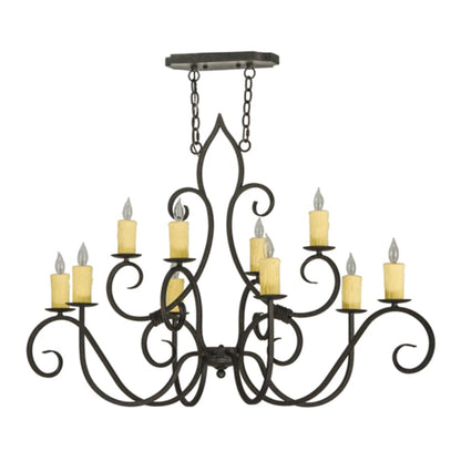 Meyda Tiffany Clifton 10 Light 28" Wide Taper Candle Style Chandelier