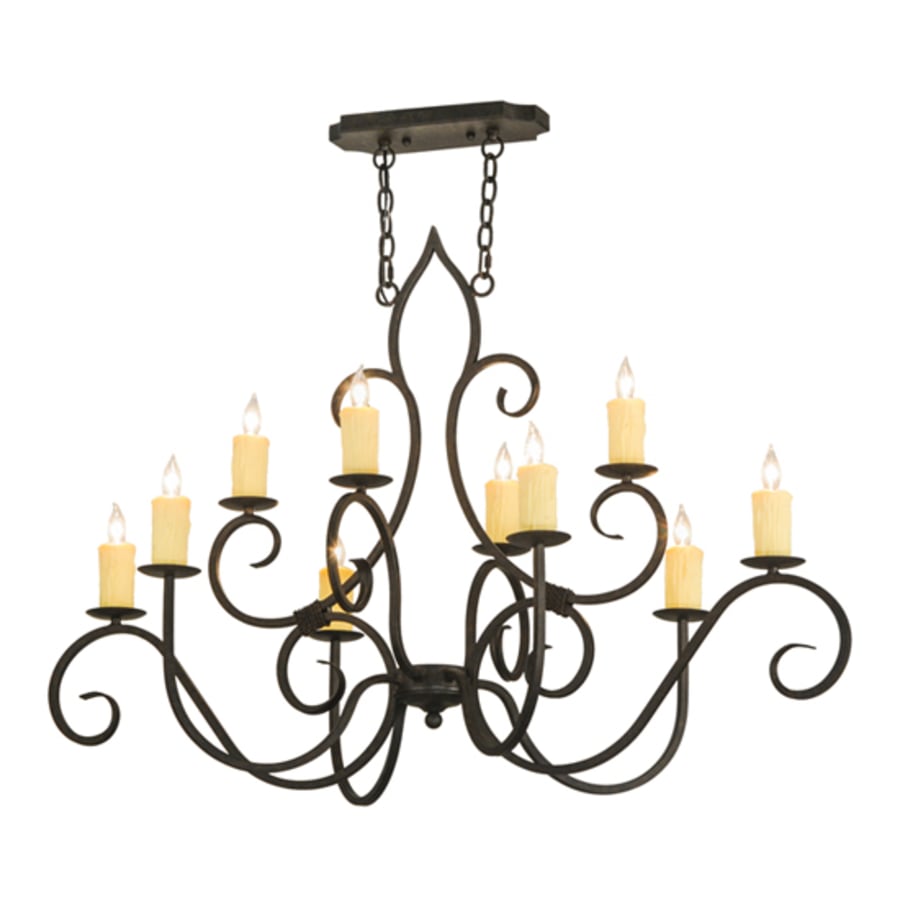 Meyda Tiffany Clifton 10 Light 28" Wide Taper Candle Style Chandelier