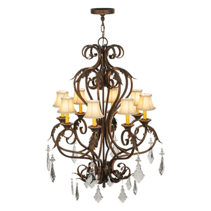 Meyda Tiffany Josephine 8 Light 30" Wide Chandelier