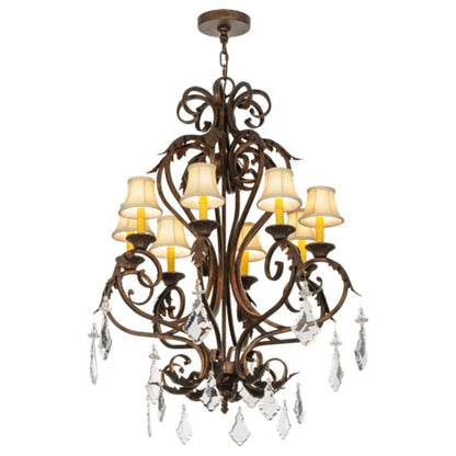 Meyda Tiffany Josephine 8 Light 30" Wide Chandelier
