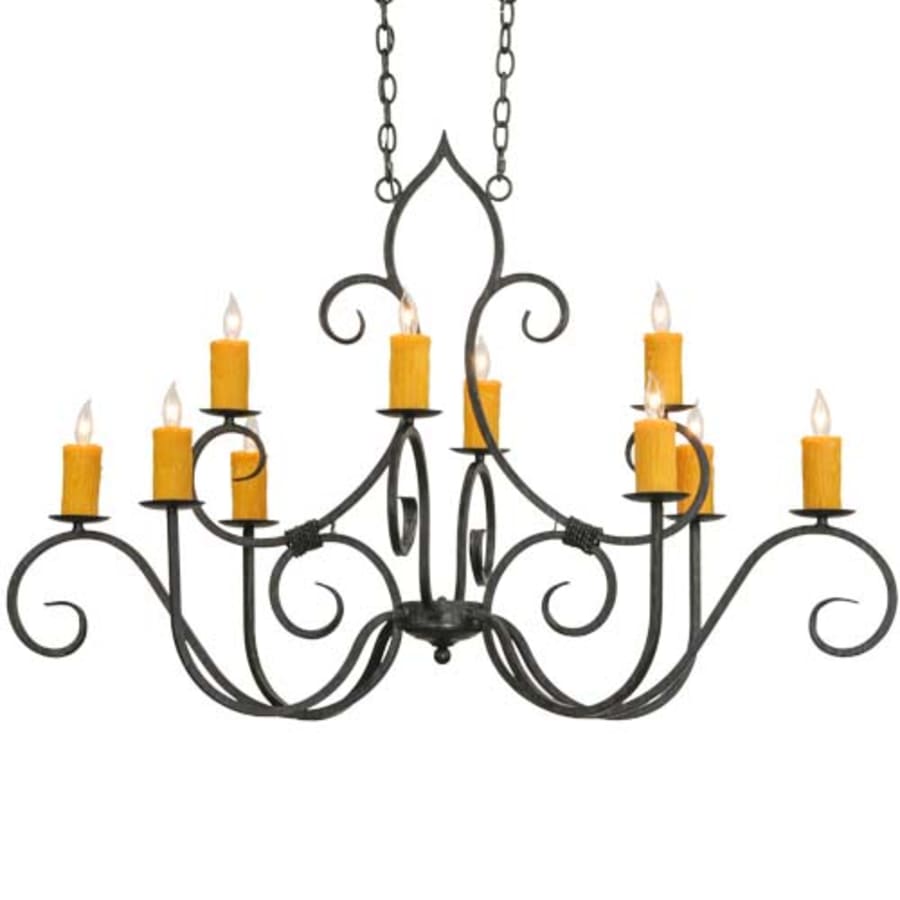 Meyda Tiffany Clifton 10 Light 28" Wide Taper Candle Style Chandelier