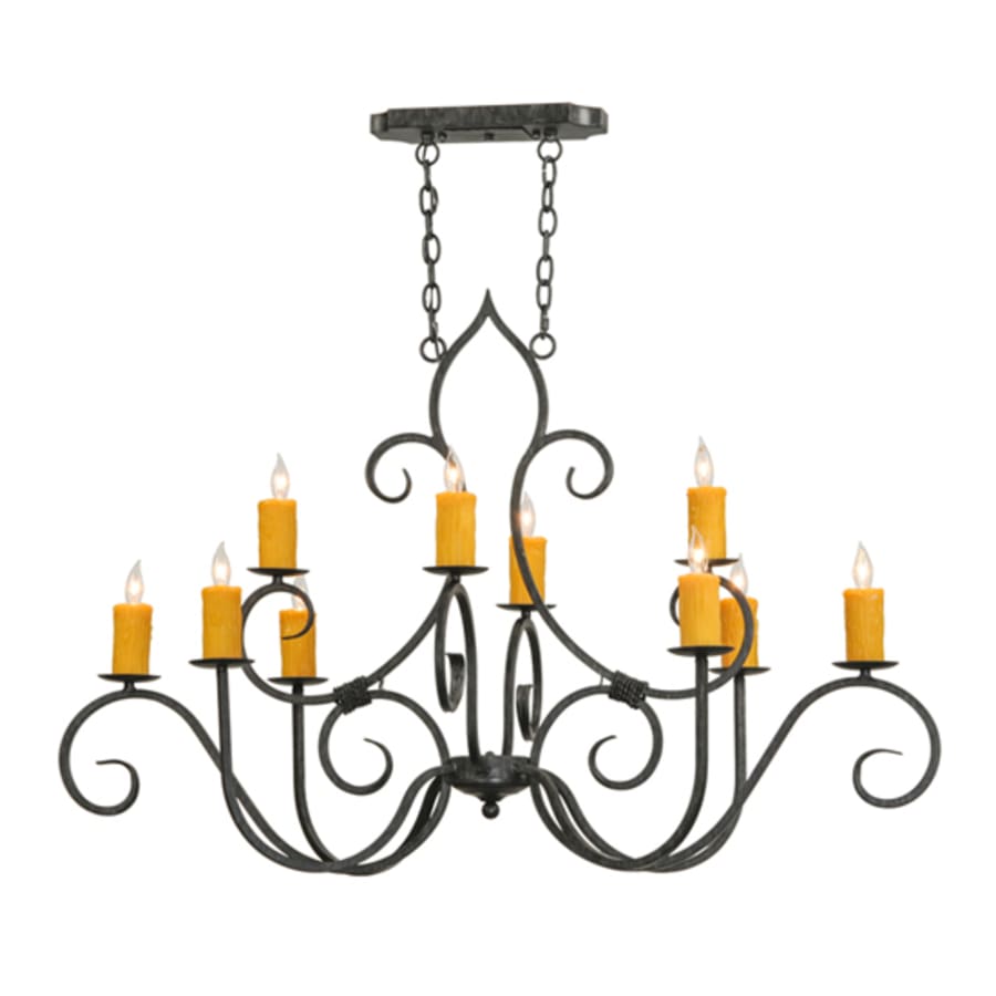 Meyda Tiffany Clifton 10 Light 28" Wide Taper Candle Style Chandelier