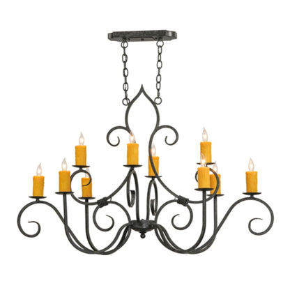Meyda Tiffany Clifton 10 Light 28" Wide Taper Candle Style Chandelier