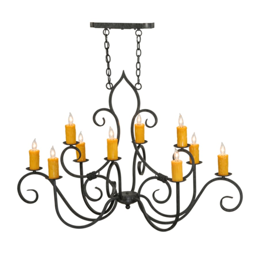 Meyda Tiffany Clifton 10 Light 28" Wide Taper Candle Style Chandelier