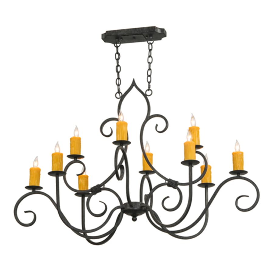 Meyda Tiffany Clifton 10 Light 28" Wide Taper Candle Style Chandelier