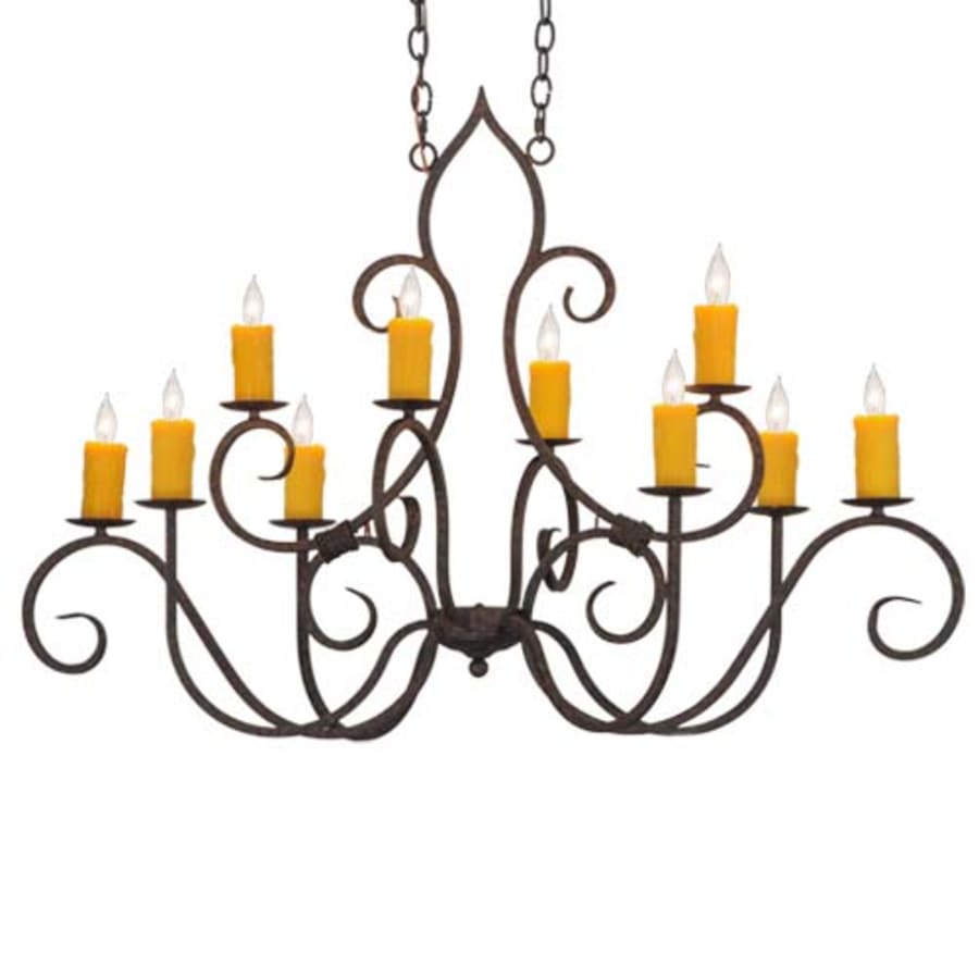 Meyda Tiffany Clifton 10 Light 28" Wide Taper Candle Style Chandelier