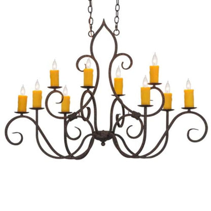 Meyda Tiffany Clifton 10 Light 28" Wide Taper Candle Style Chandelier
