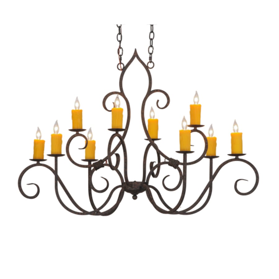 Meyda Tiffany Clifton 10 Light 28" Wide Taper Candle Style Chandelier