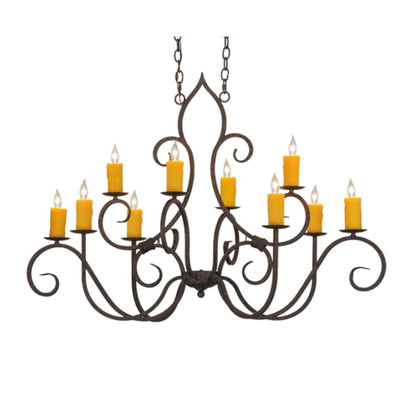 Meyda Tiffany Clifton 10 Light 28" Wide Taper Candle Style Chandelier