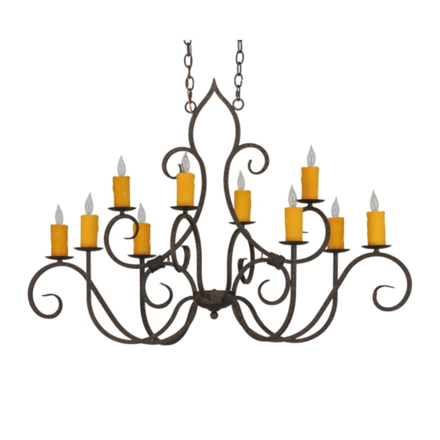 Meyda Tiffany Clifton 10 Light 28" Wide Taper Candle Style Chandelier