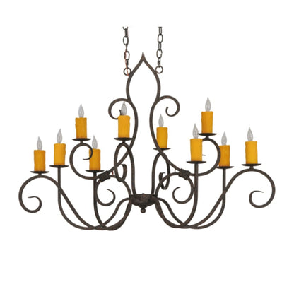 Meyda Tiffany Clifton 10 Light 28" Wide Taper Candle Style Chandelier