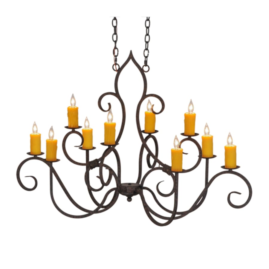 Meyda Tiffany Clifton 10 Light 28" Wide Taper Candle Style Chandelier