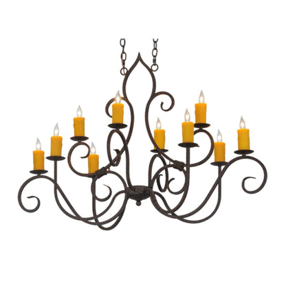 Meyda Tiffany Clifton 10 Light 28" Wide Taper Candle Style Chandelier
