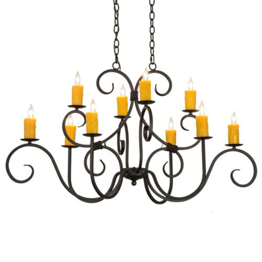 Meyda Tiffany Clifton 10 Light 28" Wide Taper Candle Style Chandelier