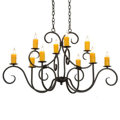 Meyda Tiffany Clifton 10 Light 28" Wide Taper Candle Style Chandelier
