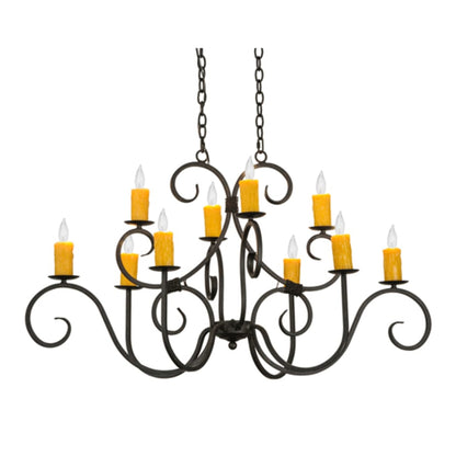 Meyda Tiffany Clifton 10 Light 28" Wide Taper Candle Style Chandelier