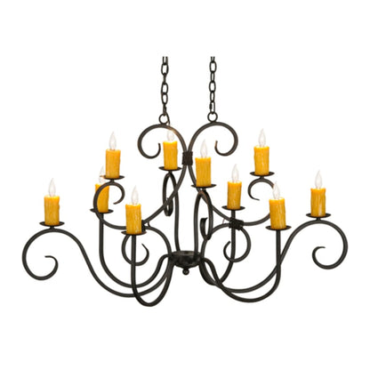 Meyda Tiffany Clifton 10 Light 28" Wide Taper Candle Style Chandelier