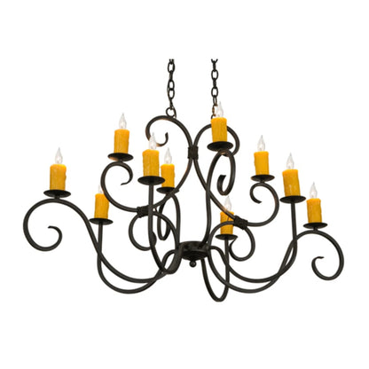 Meyda Tiffany Clifton 10 Light 28" Wide Taper Candle Style Chandelier