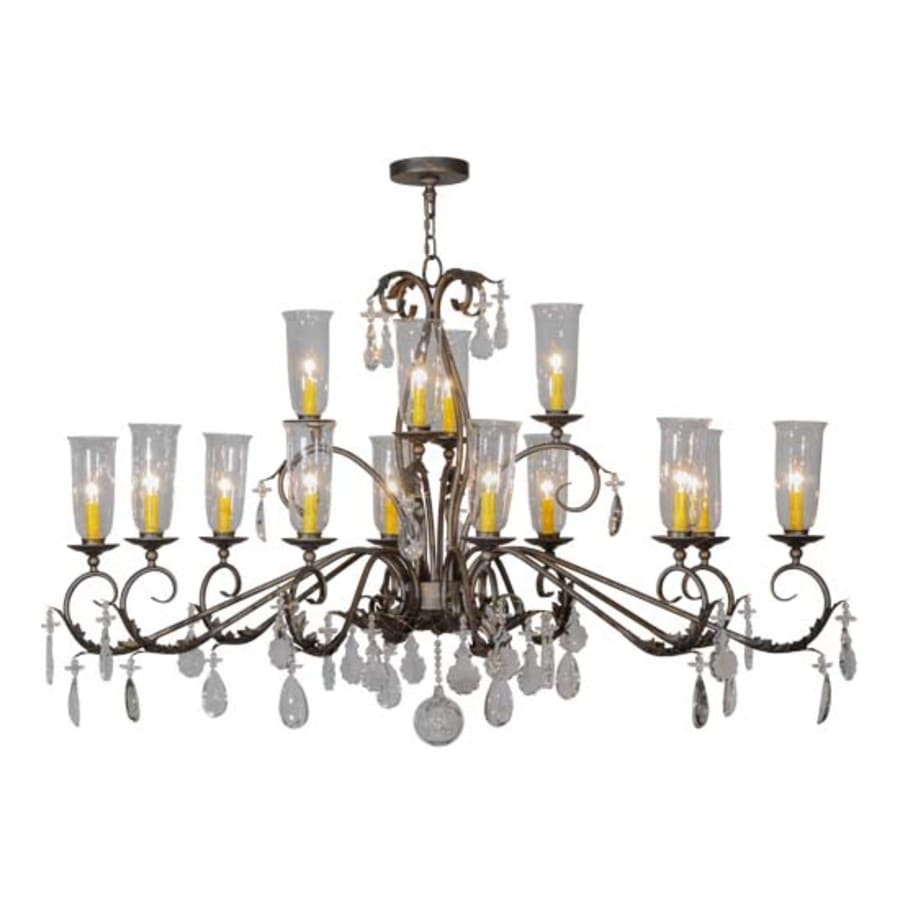 Meyda Tiffany Long Windsor 14 Light 38" Wide Chandelier