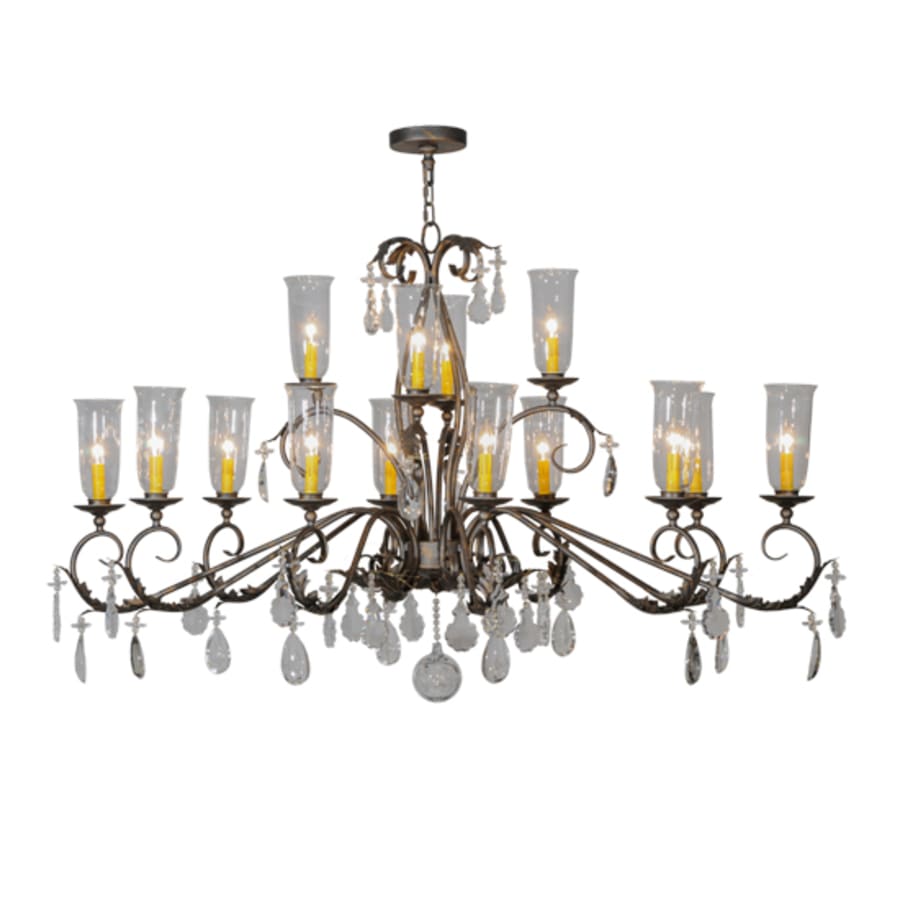Meyda Tiffany Long Windsor 14 Light 38" Wide Chandelier