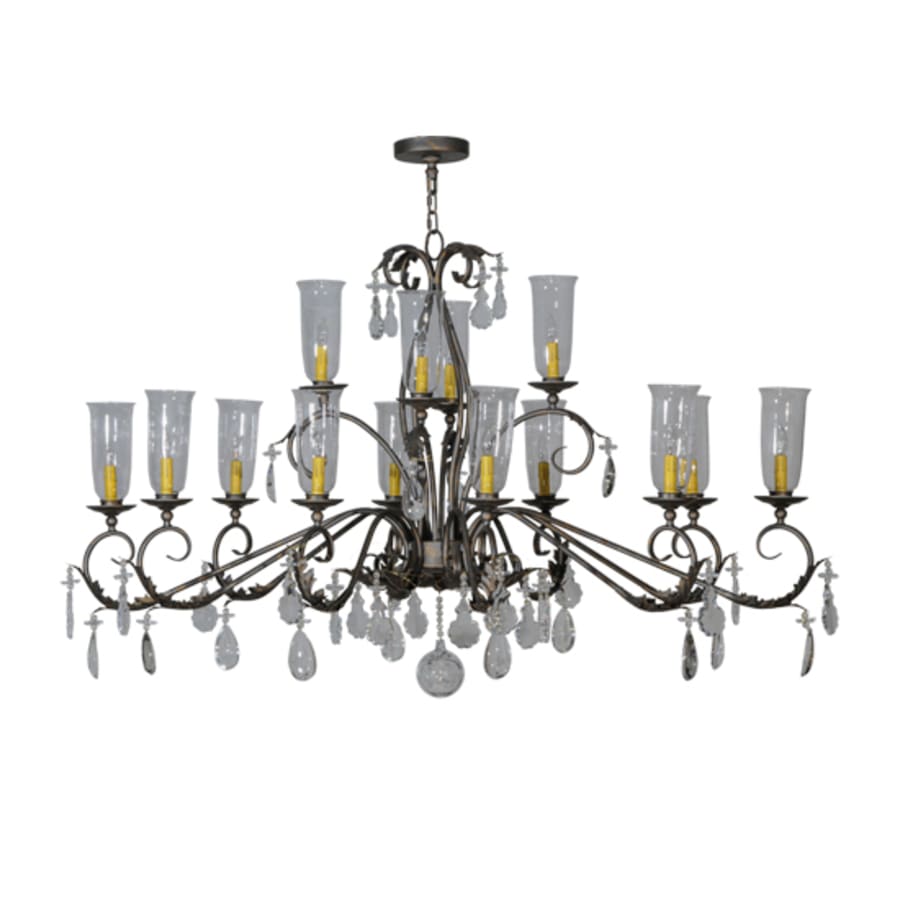 Meyda Tiffany Long Windsor 14 Light 38" Wide Chandelier