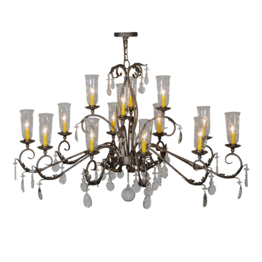 Meyda Tiffany Long Windsor 14 Light 38" Wide Chandelier