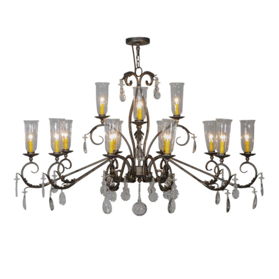 Meyda Tiffany Long Windsor 14 Light 38" Wide Chandelier