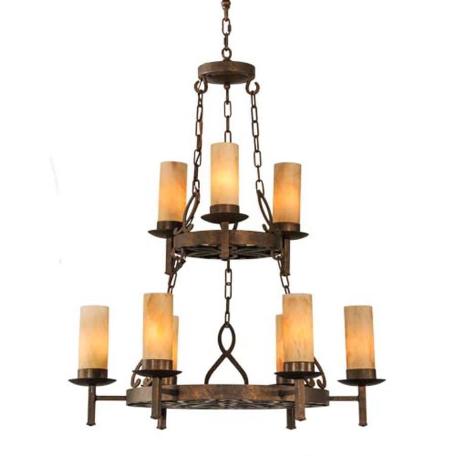 Meyda Tiffany Newcastle 9 Light 31" Wide Ring Chandelier