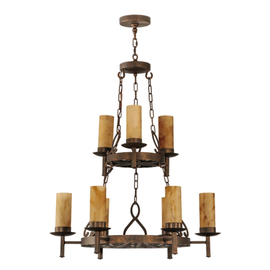Meyda Tiffany Newcastle 9 Light 31" Wide Ring Chandelier
